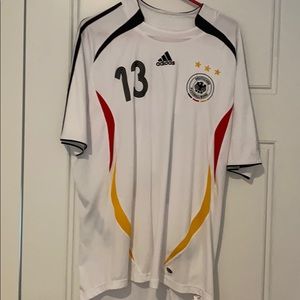 Adidas white Ballack sports shirt